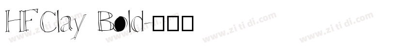 HFClay Bold字体转换